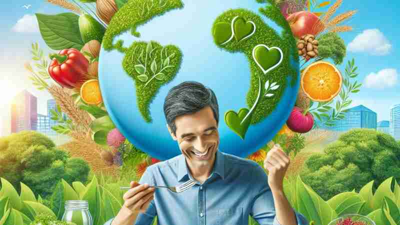 30% Lower Risk of Premature Death with Planetary Health Diet; Discover How This Eco-Friendly Food Regimen Benefits Both You and the Environment, Concept art for illustrative purpose, tags: der - Monok